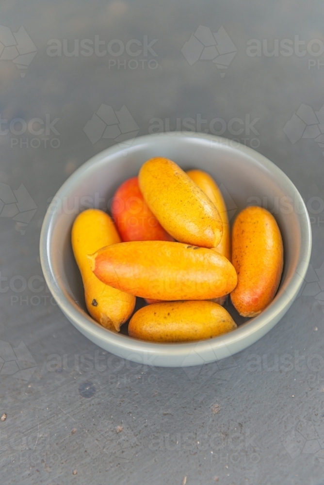 Small bowl of Fingersop - Australian Stock Image