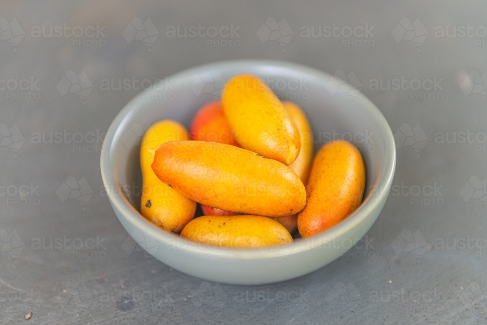 Small bowl of Fingersop - Australian Stock Image