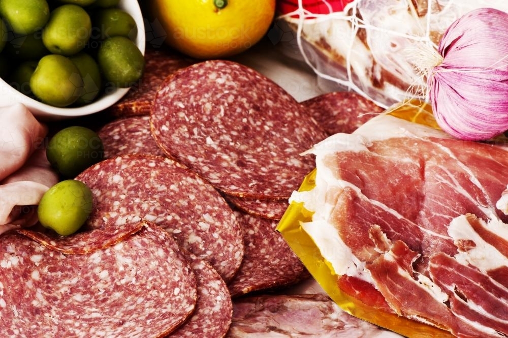 Image of Smallgoods from a deli - Austockphoto