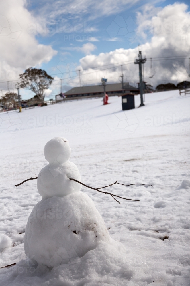 Snowman - Australian Stock Image