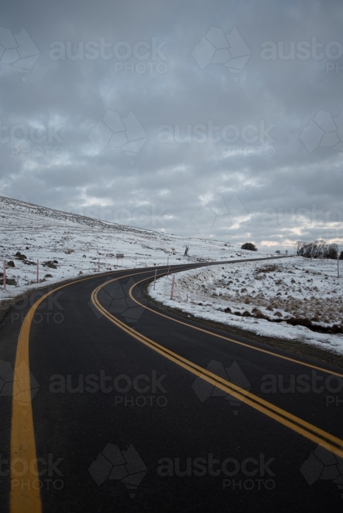 Snowy Highway - Landscape - Australian Stock Image