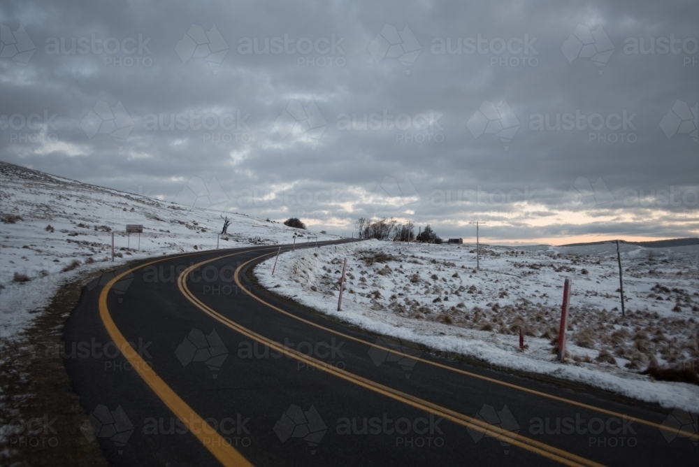 Snowy Highway - Portrait - Australian Stock Image