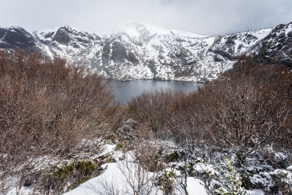 Snowy winter landscape - Australian Stock Image
