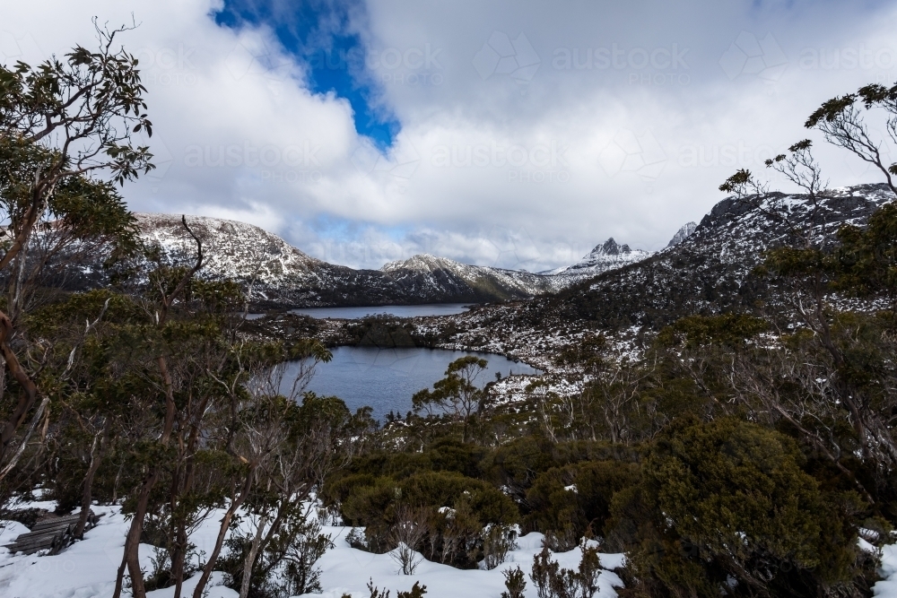 Snowy winter landscape - Australian Stock Image