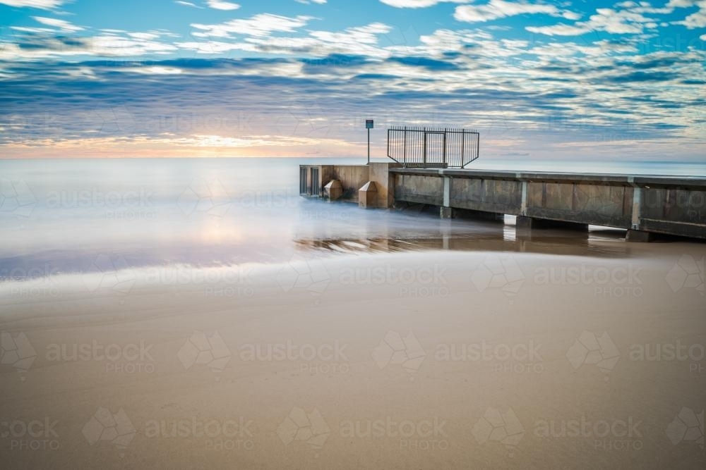 Soft Sunrise at Collaroy Beach - Australian Stock Image