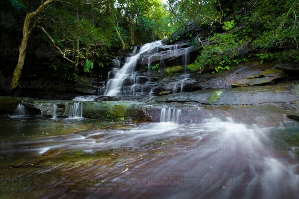 Somersby Falls in the Brisbane Water National Park - Australian Stock Image