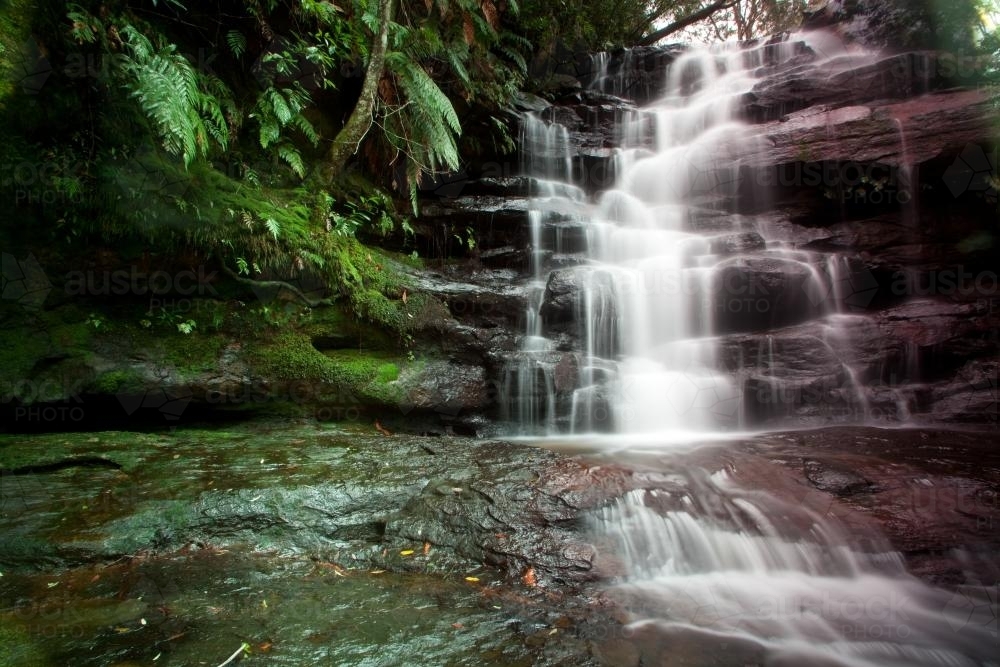 Somersby Waterfall - Australian Stock Image