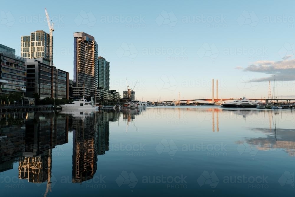 South Side of Victoria Harbour, Docklands, Melbourne - Australian Stock Image