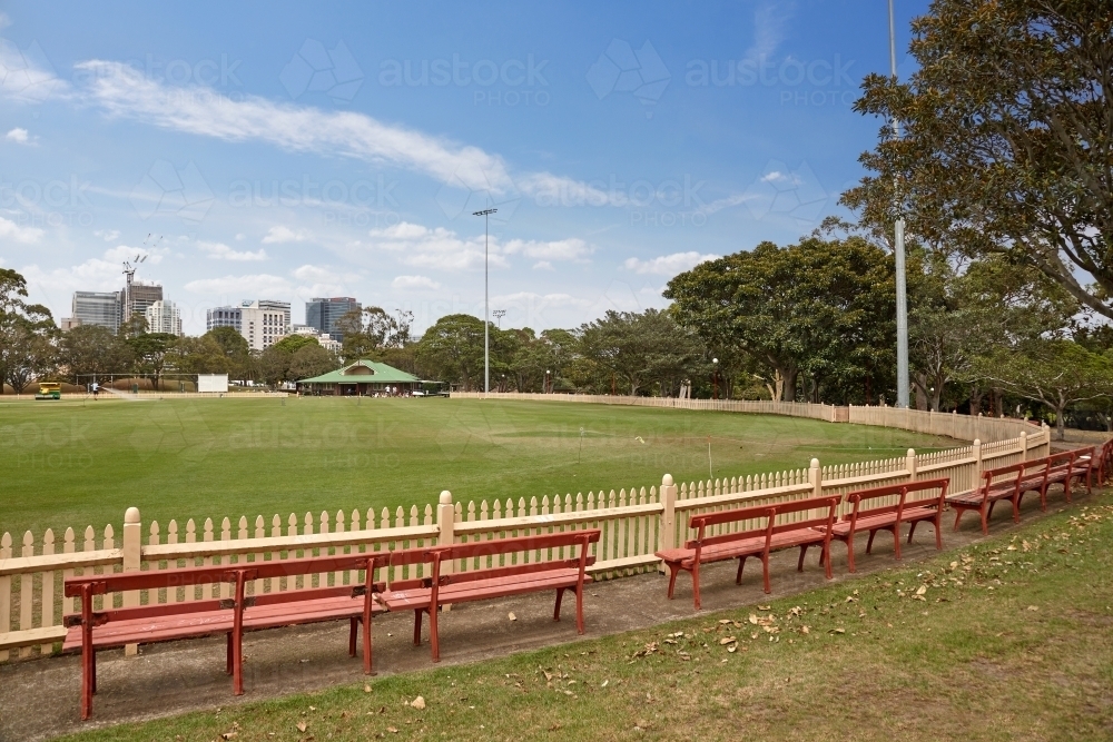 Sporting field at North Sydney - Australian Stock Image