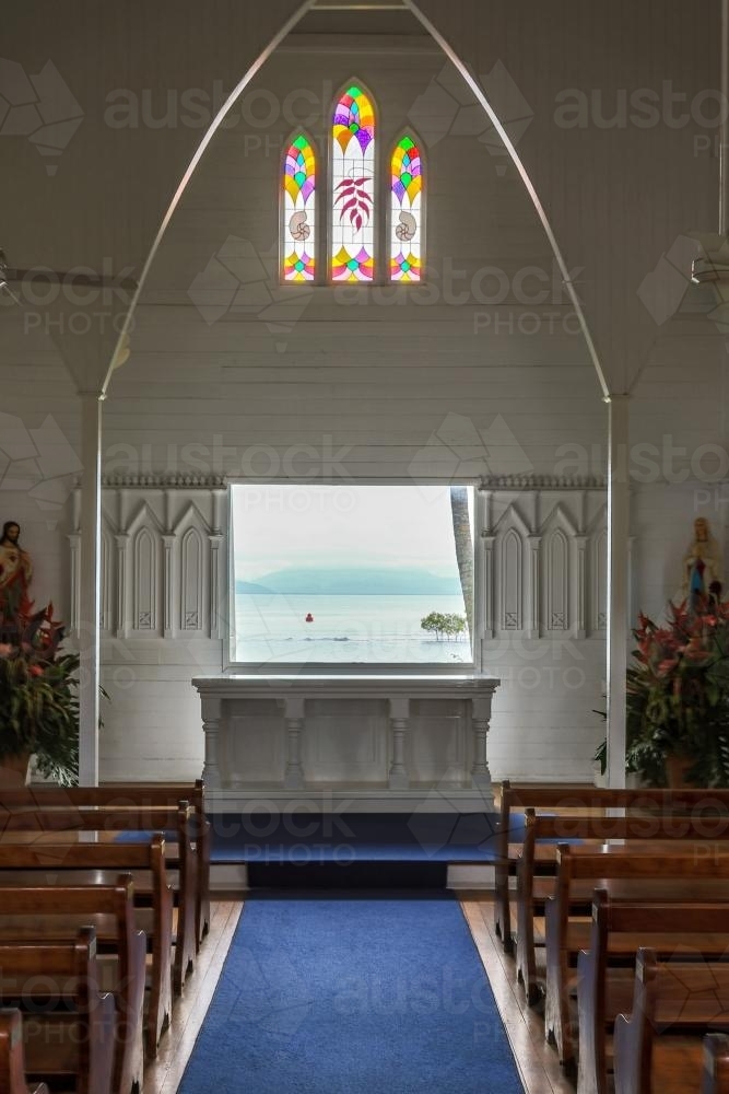 St Mary's by the sea chapel - Australian Stock Image