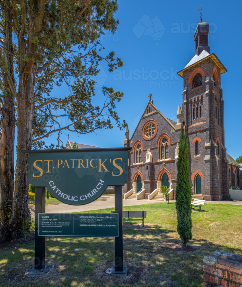St Patrick's Catholic Church in Glen Innes, NSW - Australian Stock Image