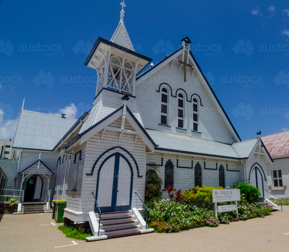 St Pauls Uniting Church in Mackay, Queensland - Australian Stock Image