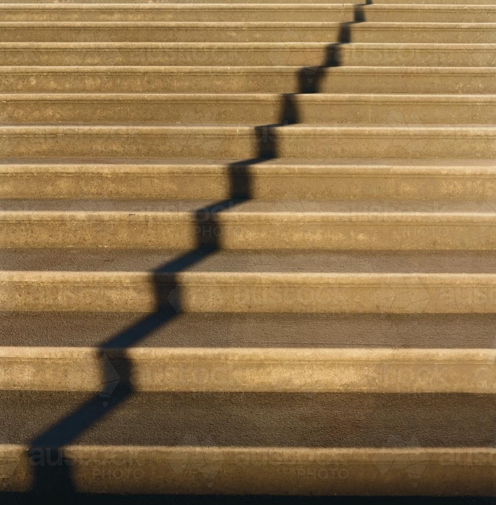Stairs with shadow - Australian Stock Image