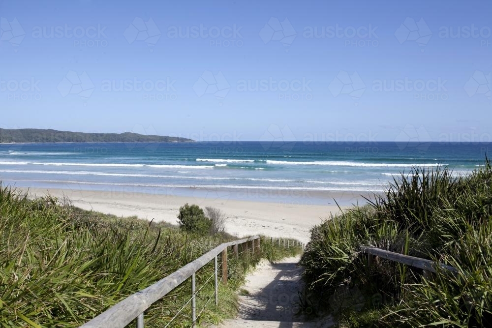 Stairway to beach heaven - Australian Stock Image
