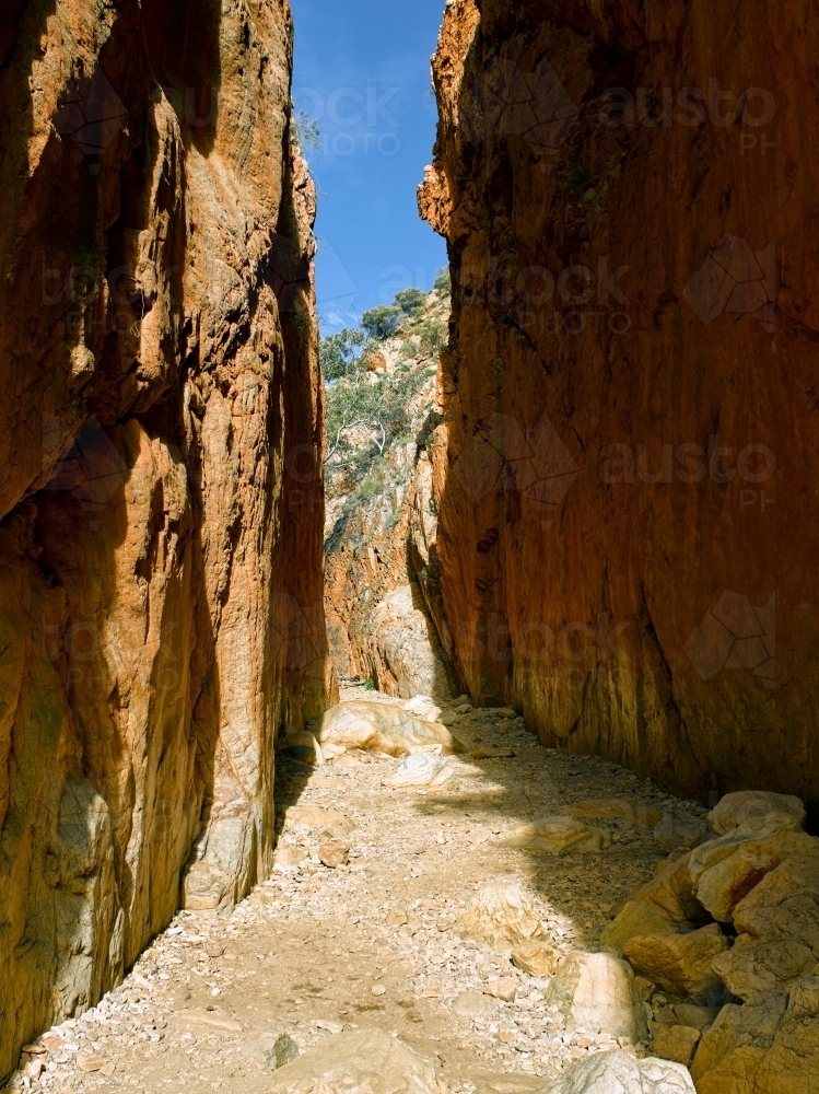 Standley Chasm at West MacDonnell Ranges - Australian Stock Image