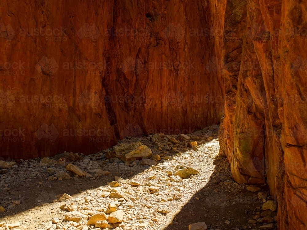 Standley Chasm at West MacDonnell Ranges - Australian Stock Image