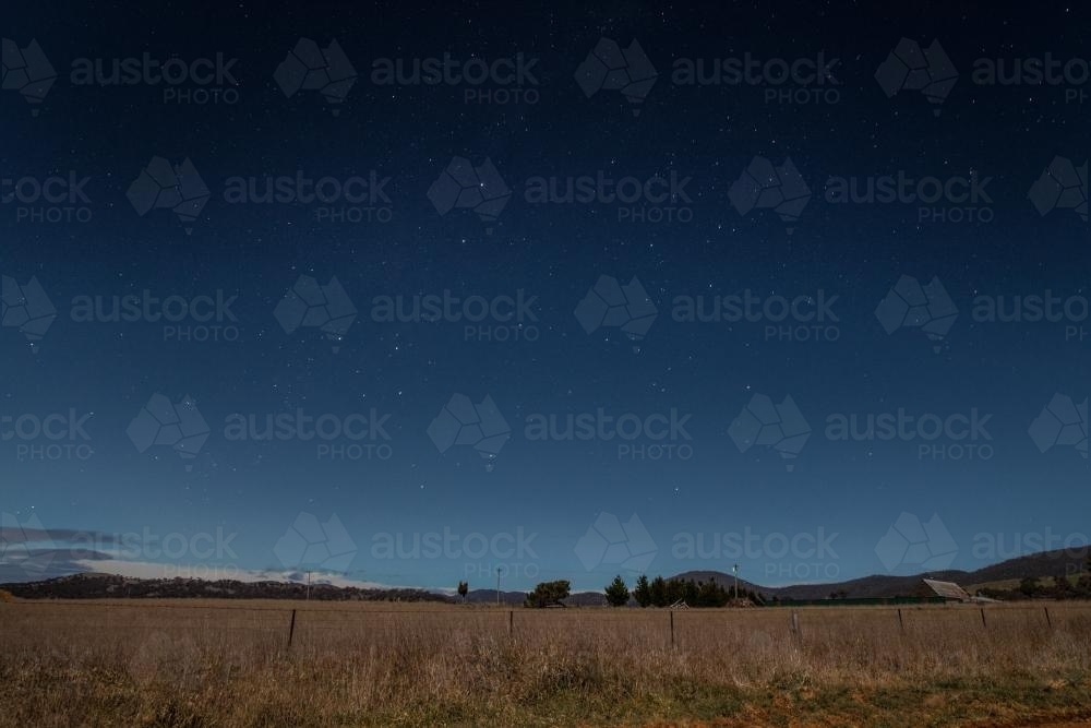 Starry sky, southern New South Wales - Australian Stock Image