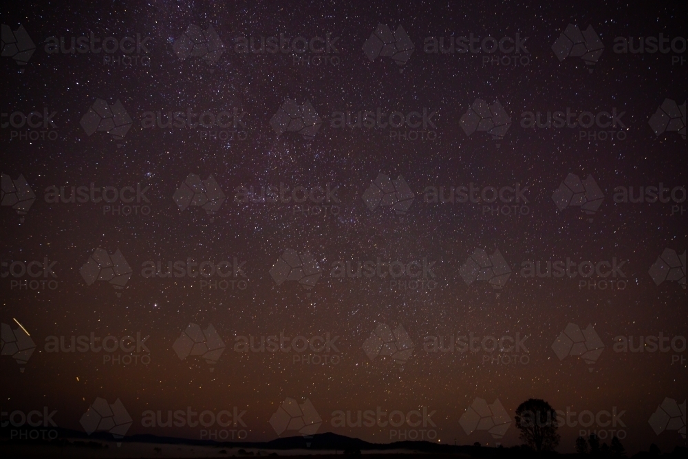 stars on the Milky Way at night in Southern Queensland - Australian Stock Image