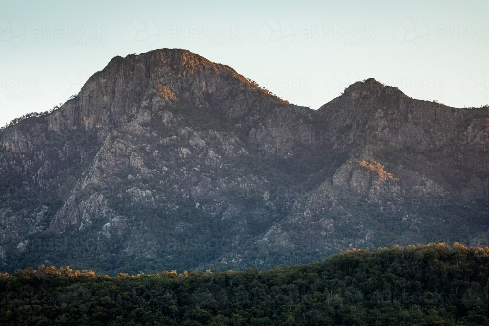 Steep and rocky mountain ridge - Australian Stock Image