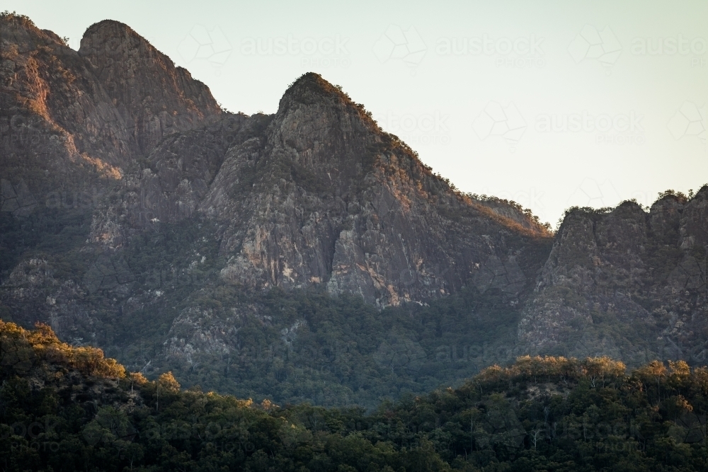 Steep and rocky mountain ridge - Australian Stock Image