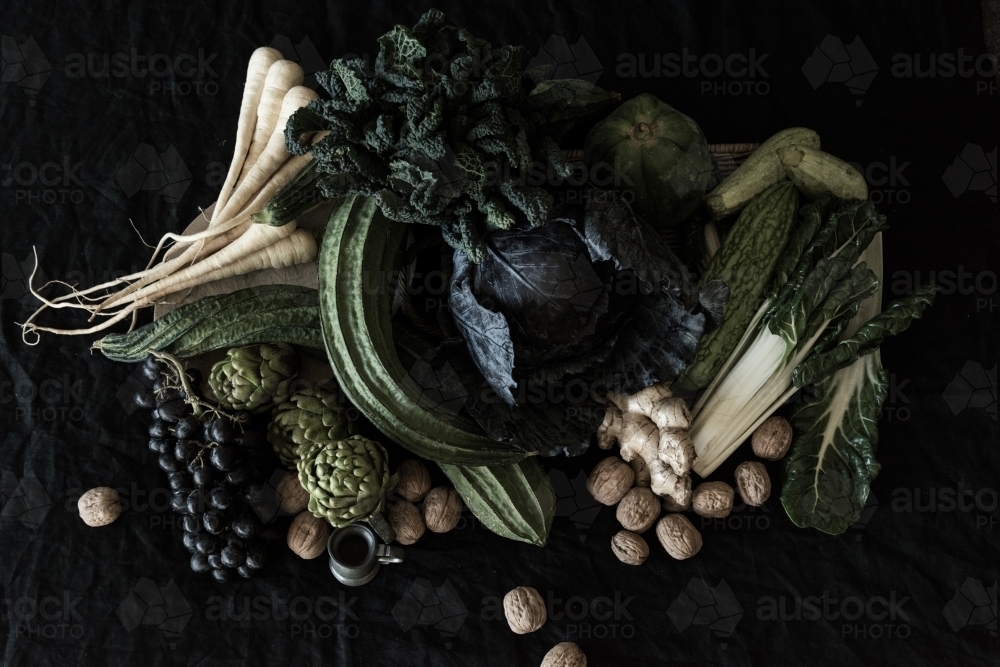 Still life fruit and vegetables - Australian Stock Image