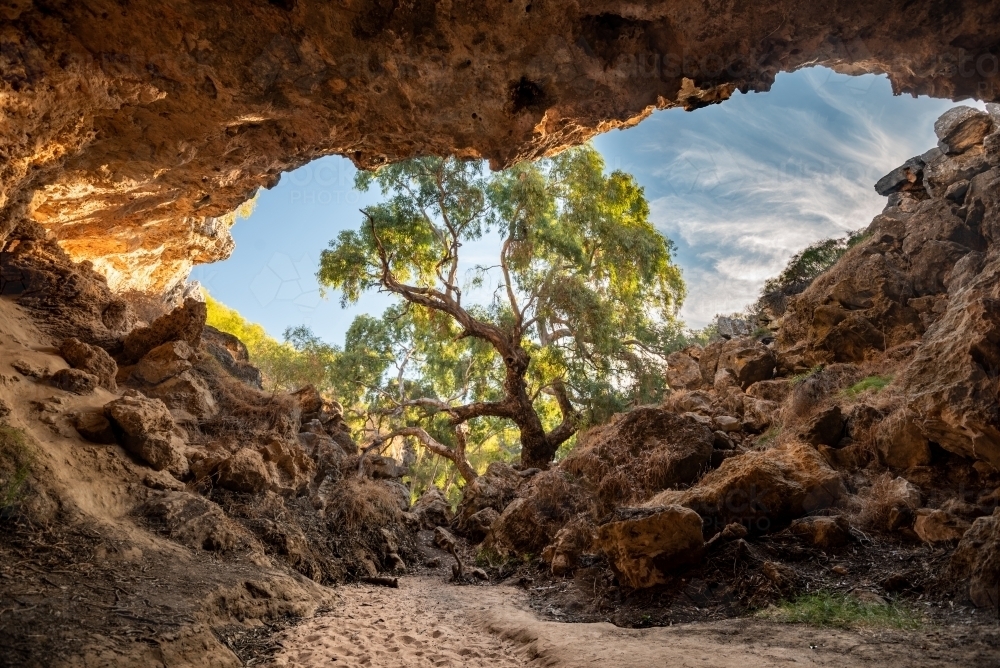 Stockyard Gully Caves - Australian Stock Image