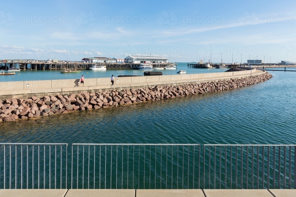 Stokes Hill Wharf, Darwin Waterfront - Australian Stock Image