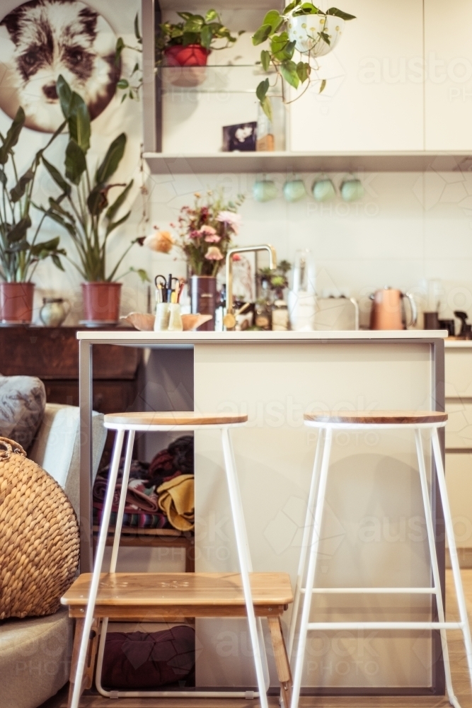 Stools and home decor - Australian Stock Image