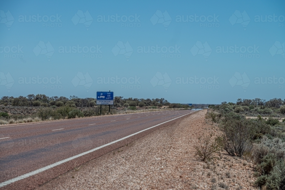 Stop Revive Survive sign - Australian Stock Image