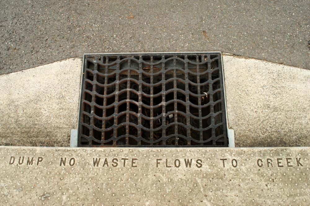 Stormwater drain - Australian Stock Image