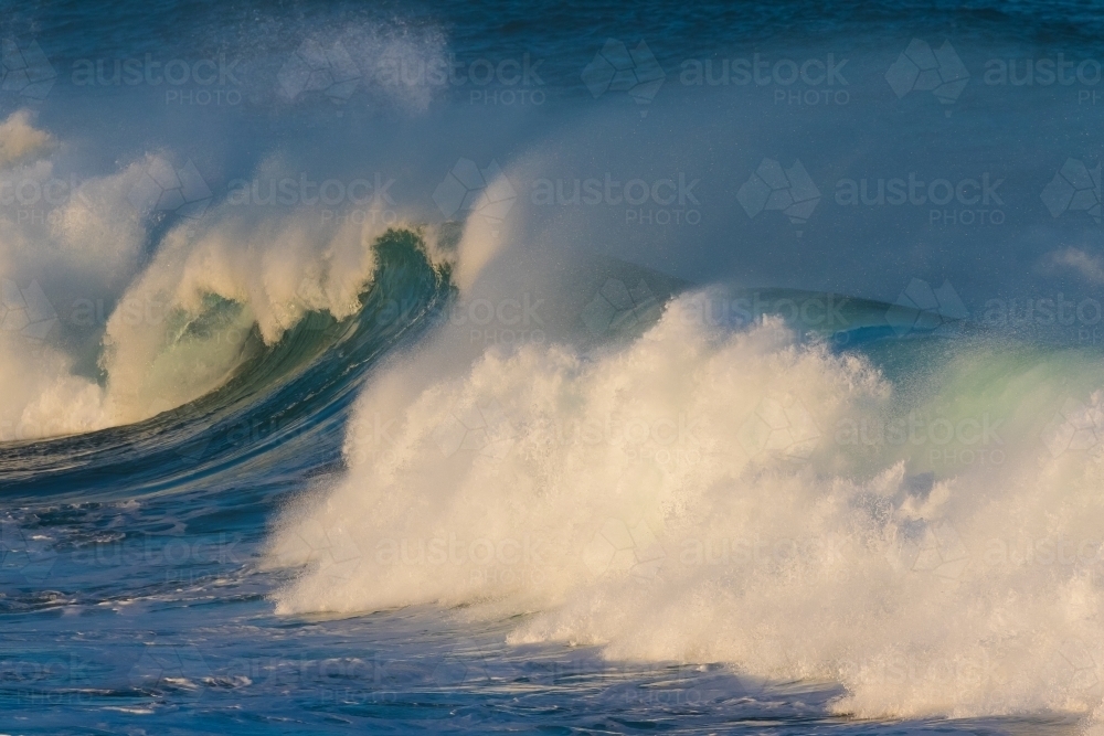 Grumpy Wave Image of Stormy Wave - Austockphoto