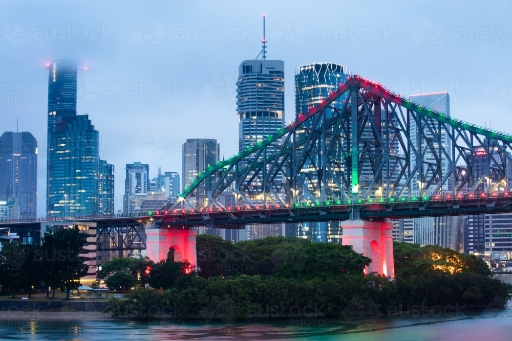 Story Bridge and Brisbane city - Australian Stock Image