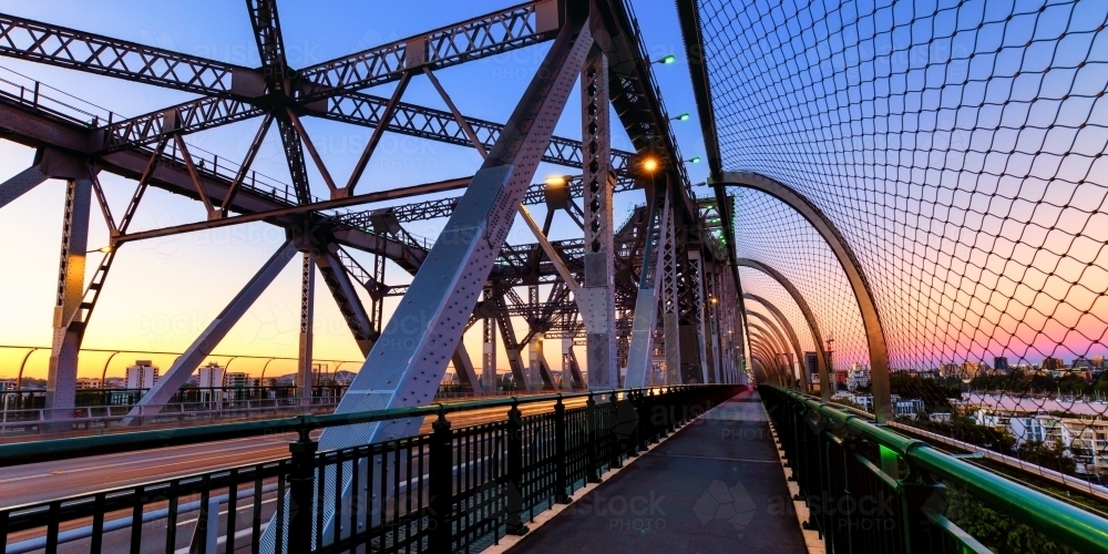 Story Bridge at sunrise - Australian Stock Image