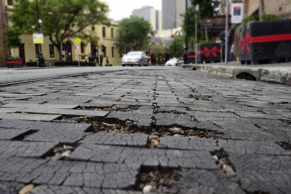 Street in The Rocks - Australian Stock Image