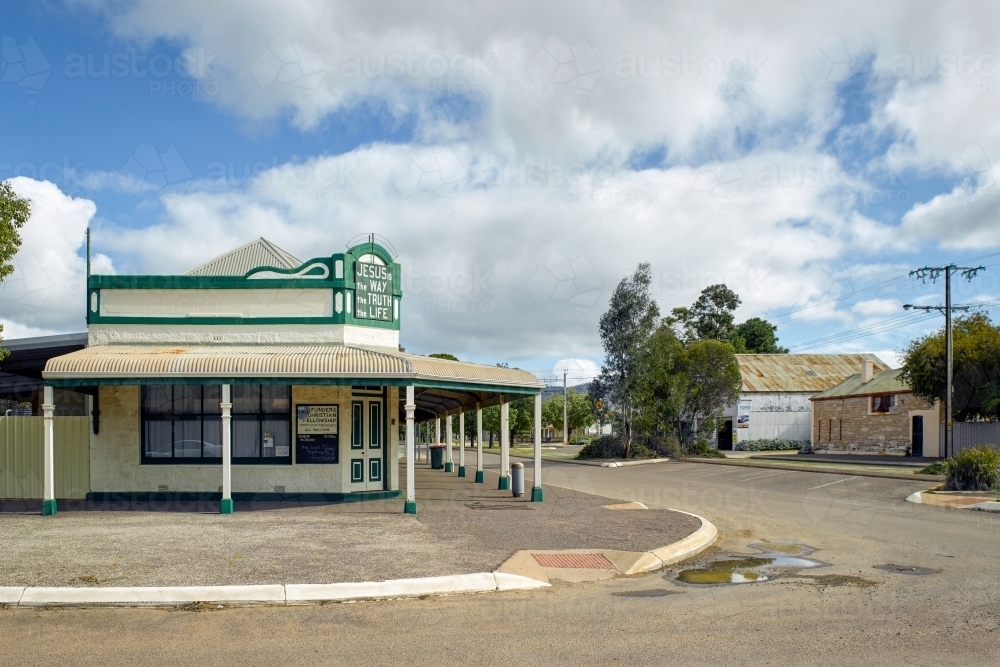 Streetscape of rural town - Australian Stock Image