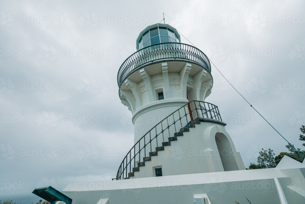 Sugarloaf Point Lighthouse at Seal Rocks on the NSW north coast - Australian Stock Image