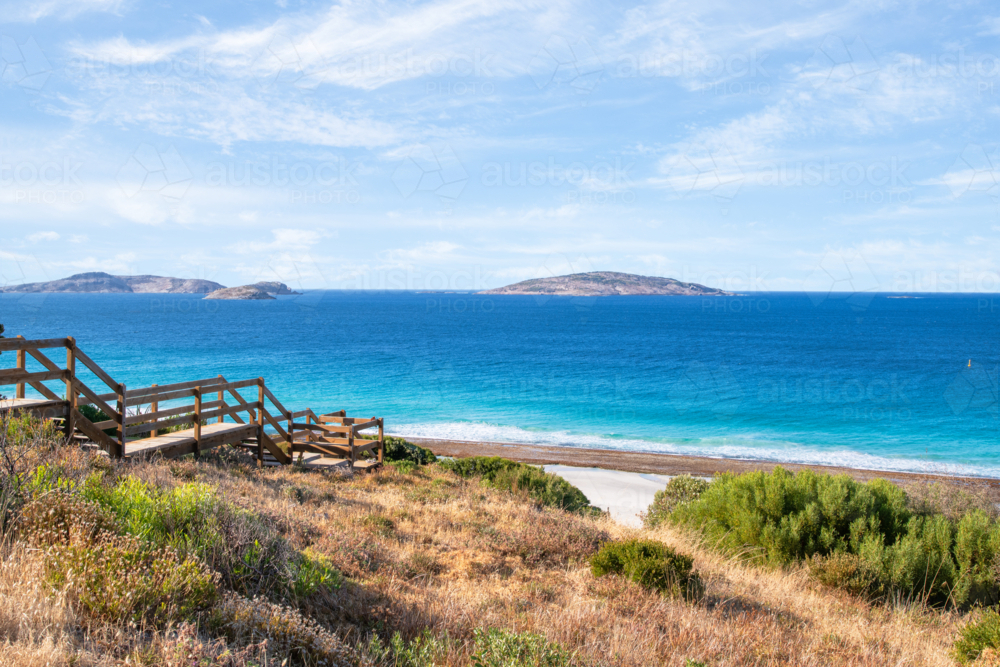 Summer Colours At West Beach Esperance - Australian Stock Image