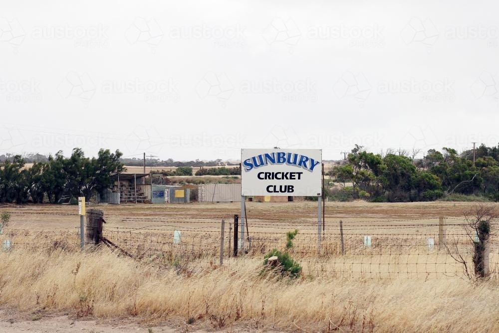 Sunbury Cricket Oval - Australian Stock Image