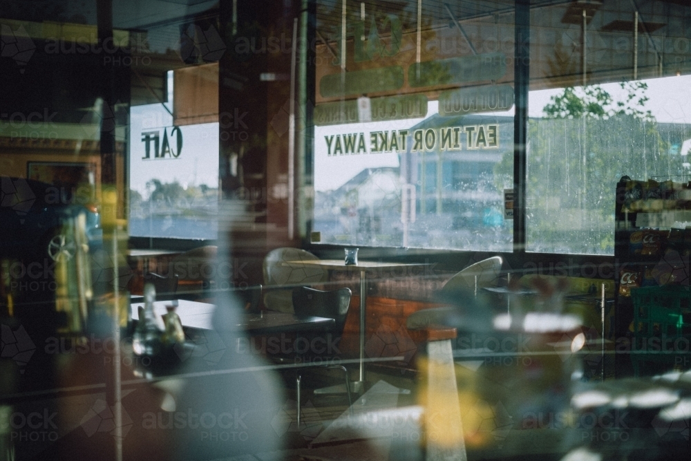 Sunlight against cafe - Australian Stock Image