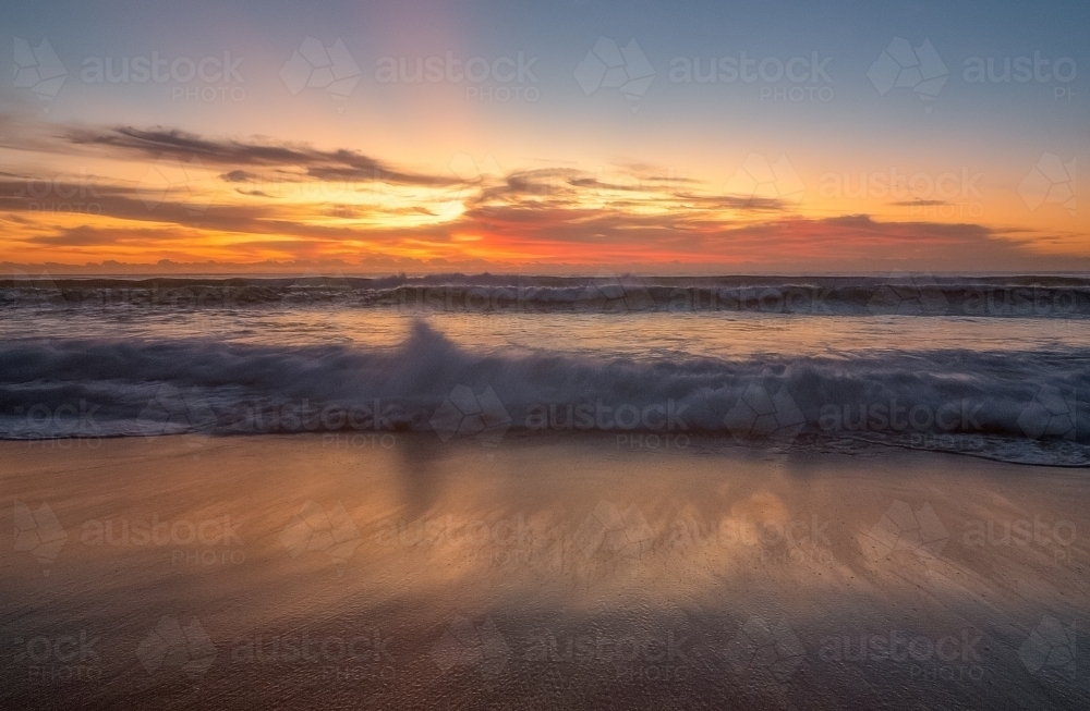 Sunrise at Beach - Australian Stock Image