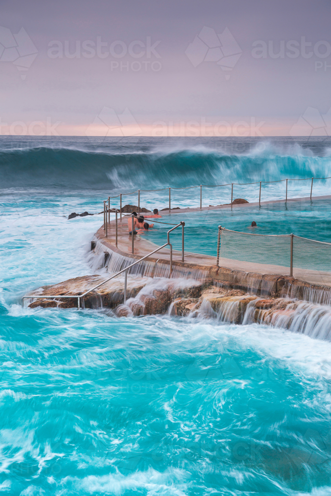 Sunrise at Bronte baths - Australian Stock Image