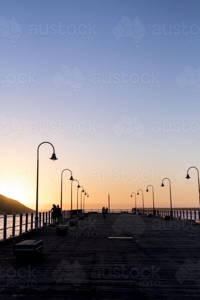 Sunrise at Coffs Harbour Jetty - Australian Stock Image