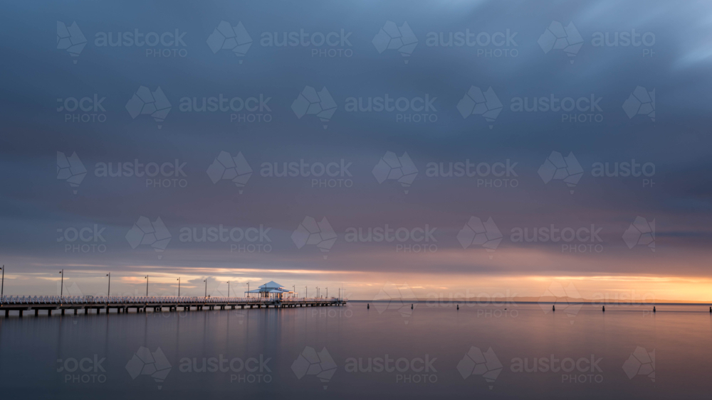 Sunrise at Shorncliffe Pier - Australian Stock Image