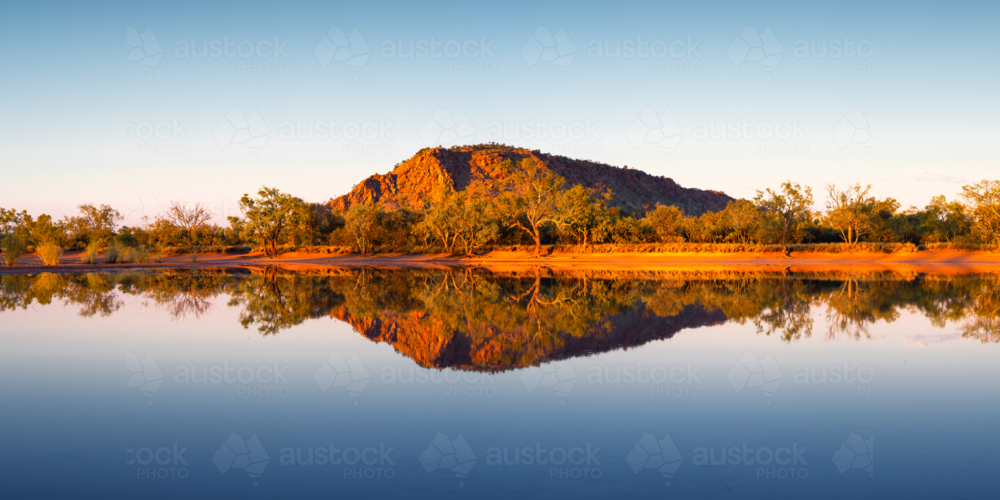 Sunrise near Alice Springs, Australia - Australian Stock Image