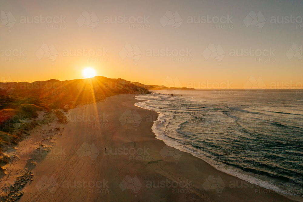 Sunrise over Mandalay Beach from the Bibbulmun Track - Australian Stock Image