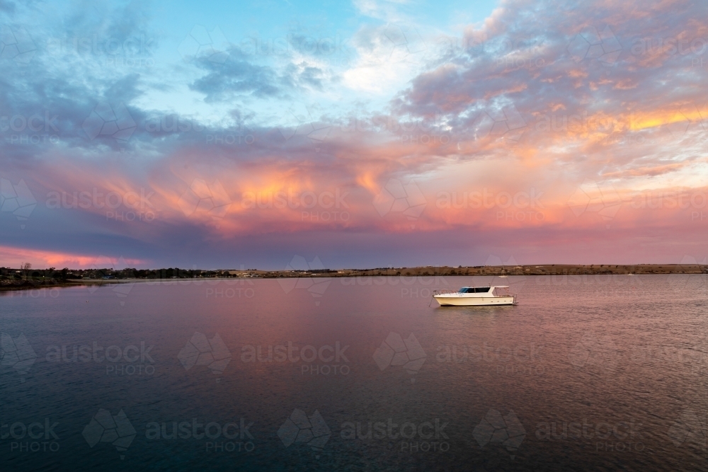 Sunrise over quiet bay - Australian Stock Image