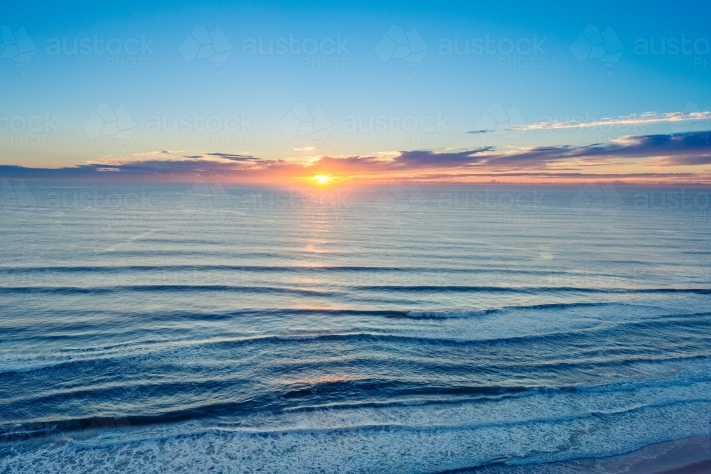 sunrise over the ocean - Australian Stock Image