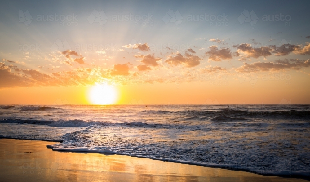 Sunrise Torquay - Australian Stock Image