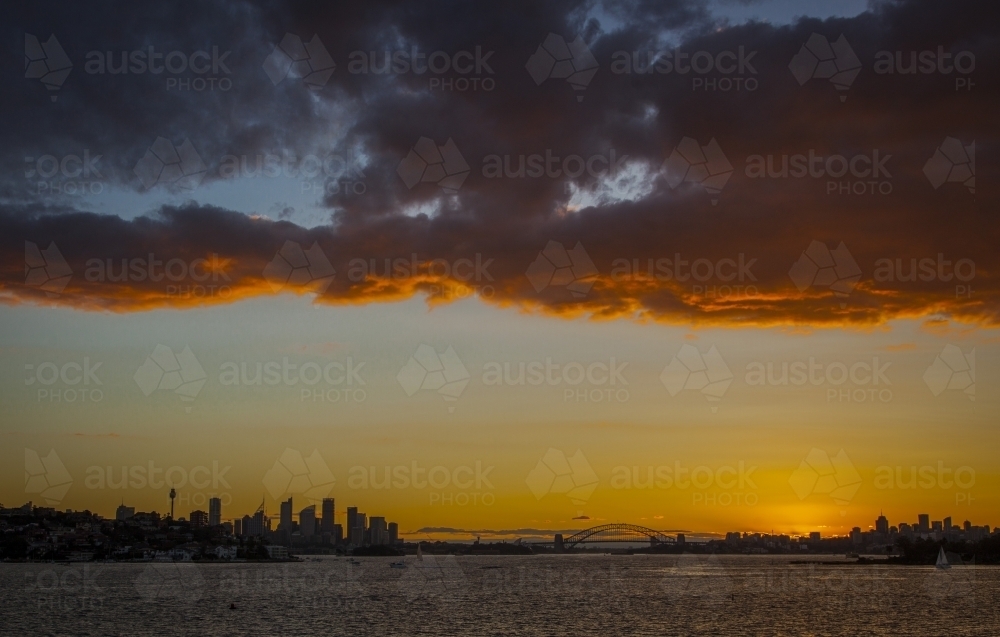 Sunset at bay - Australian Stock Image
