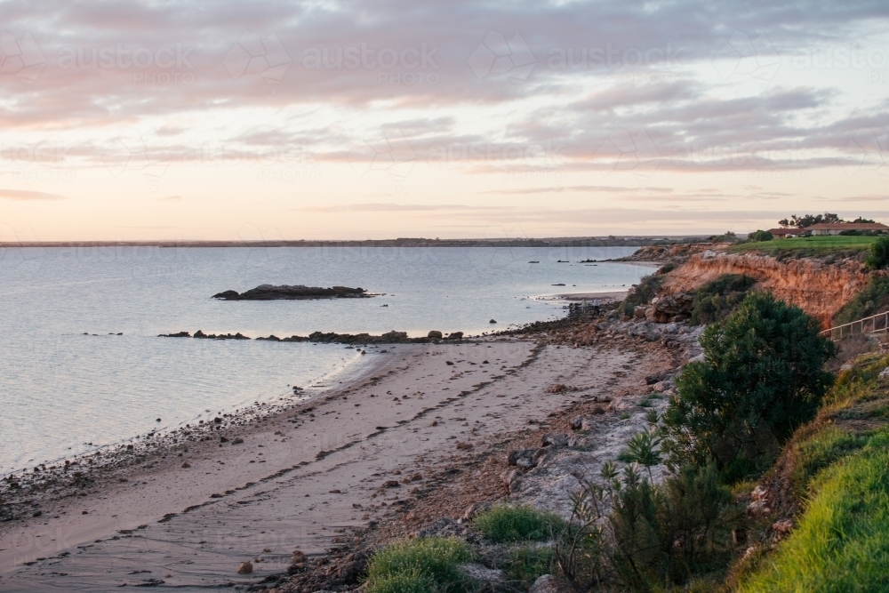 Sunset at Ceduna Beach - Australian Stock Image
